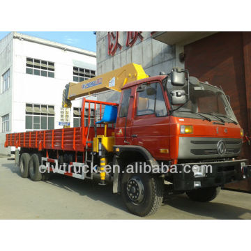 8 Ton Dongfeng 6x4 caminhão de carga com guindaste